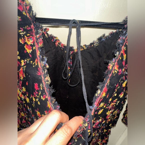 Free people floral button up top size large - Picture 9 of 15